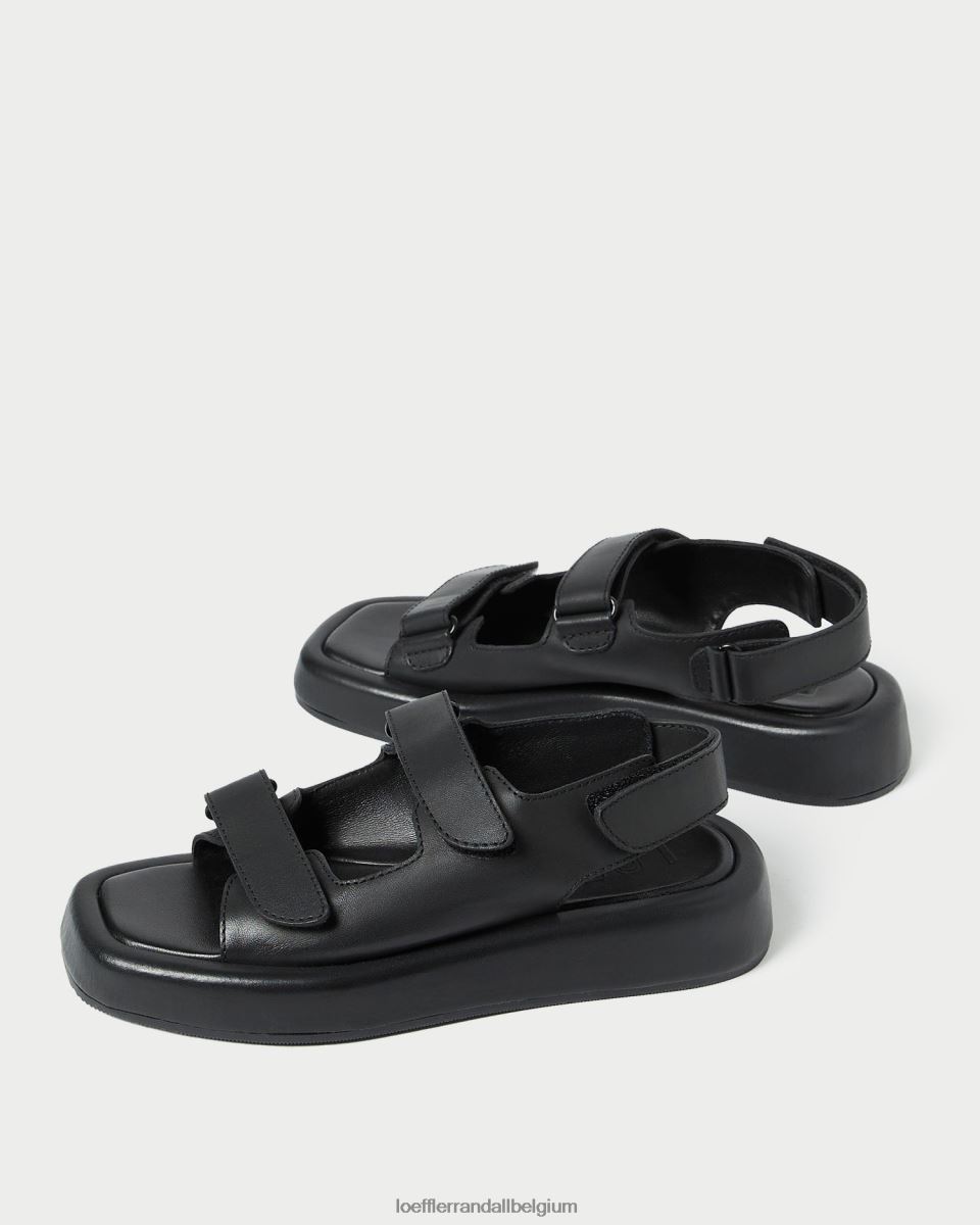 chaussures Loeffler Randall sandale plateforme blaise noir femmes 04V42L133