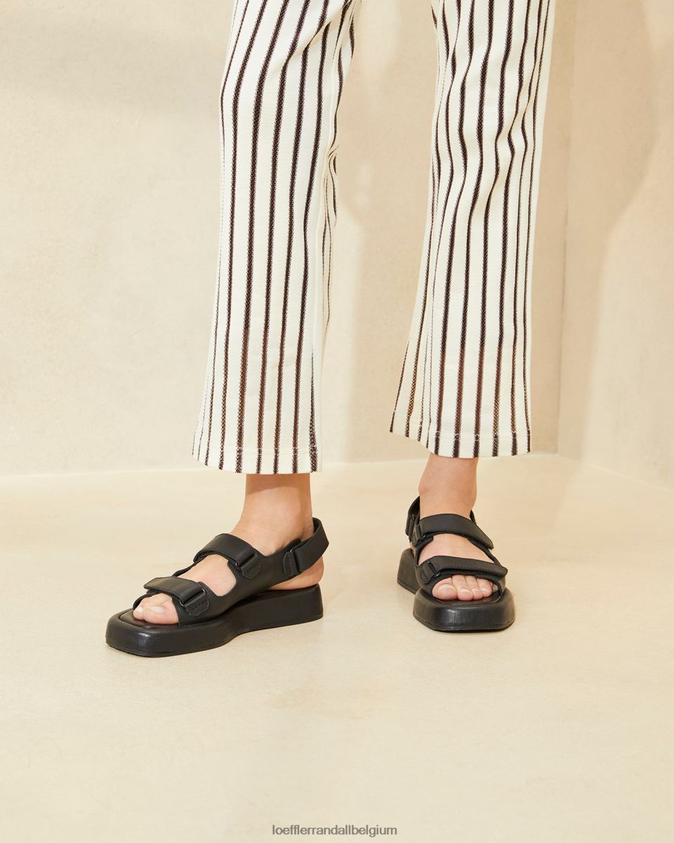 chaussures Loeffler Randall sandale plateforme blaise noir femmes 04V42L133