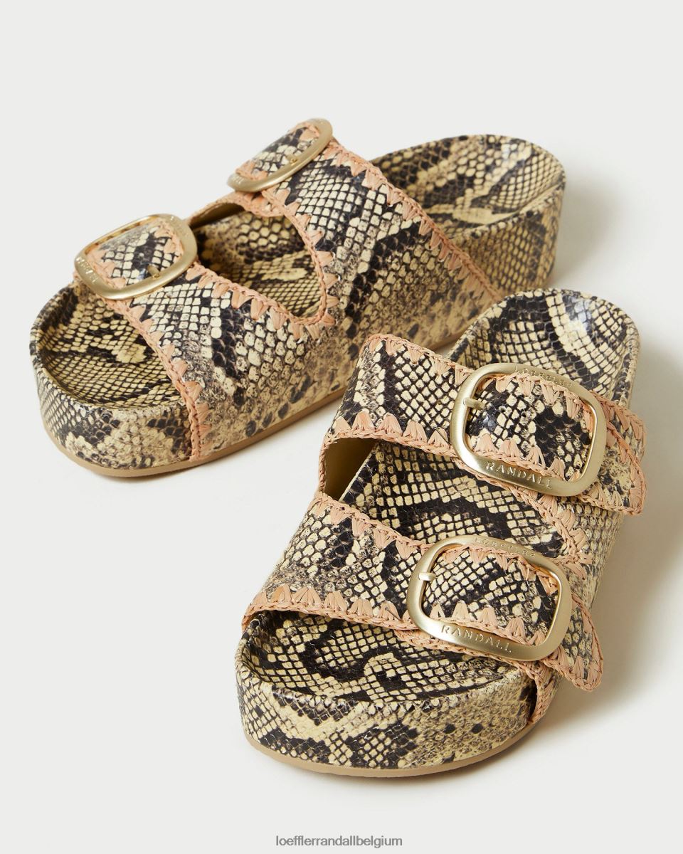 chaussures Loeffler Randall sandale à semelle intérieure theo os/rose femmes 04V42L113