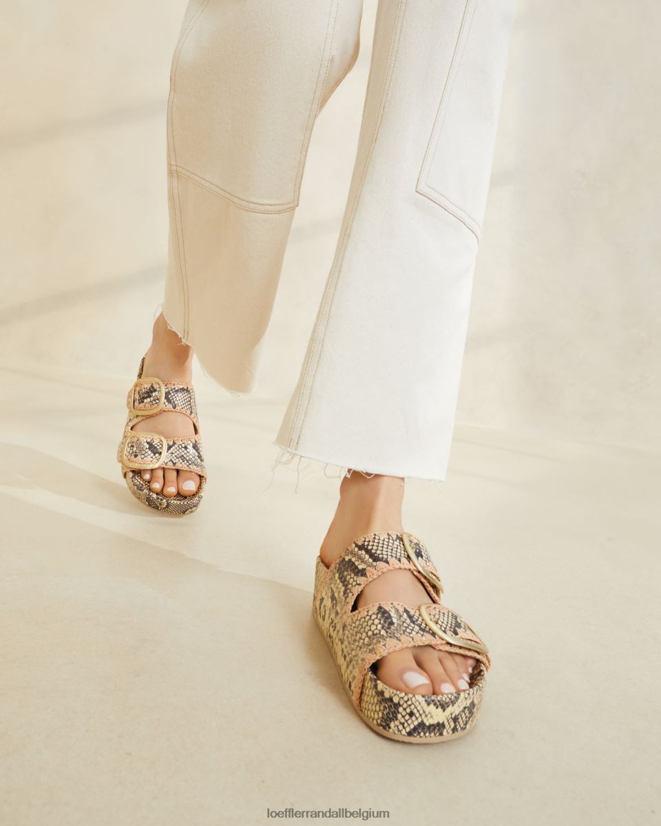 chaussures Loeffler Randall sandale à semelle intérieure theo os/rose femmes 04V42L113