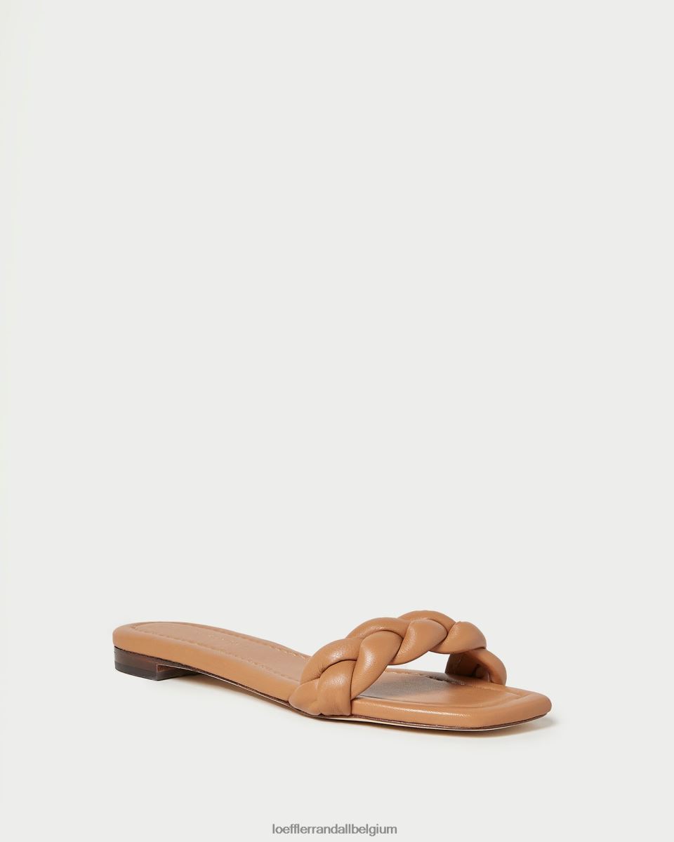 chaussures Loeffler Randall sandale tressée jackson sable foncé femmes 04V42L107