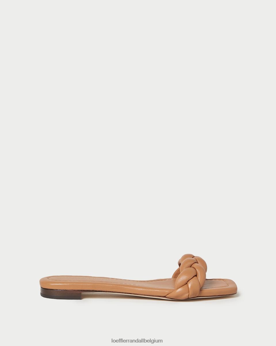 chaussures Loeffler Randall sandale tressée jackson sable foncé femmes 04V42L107