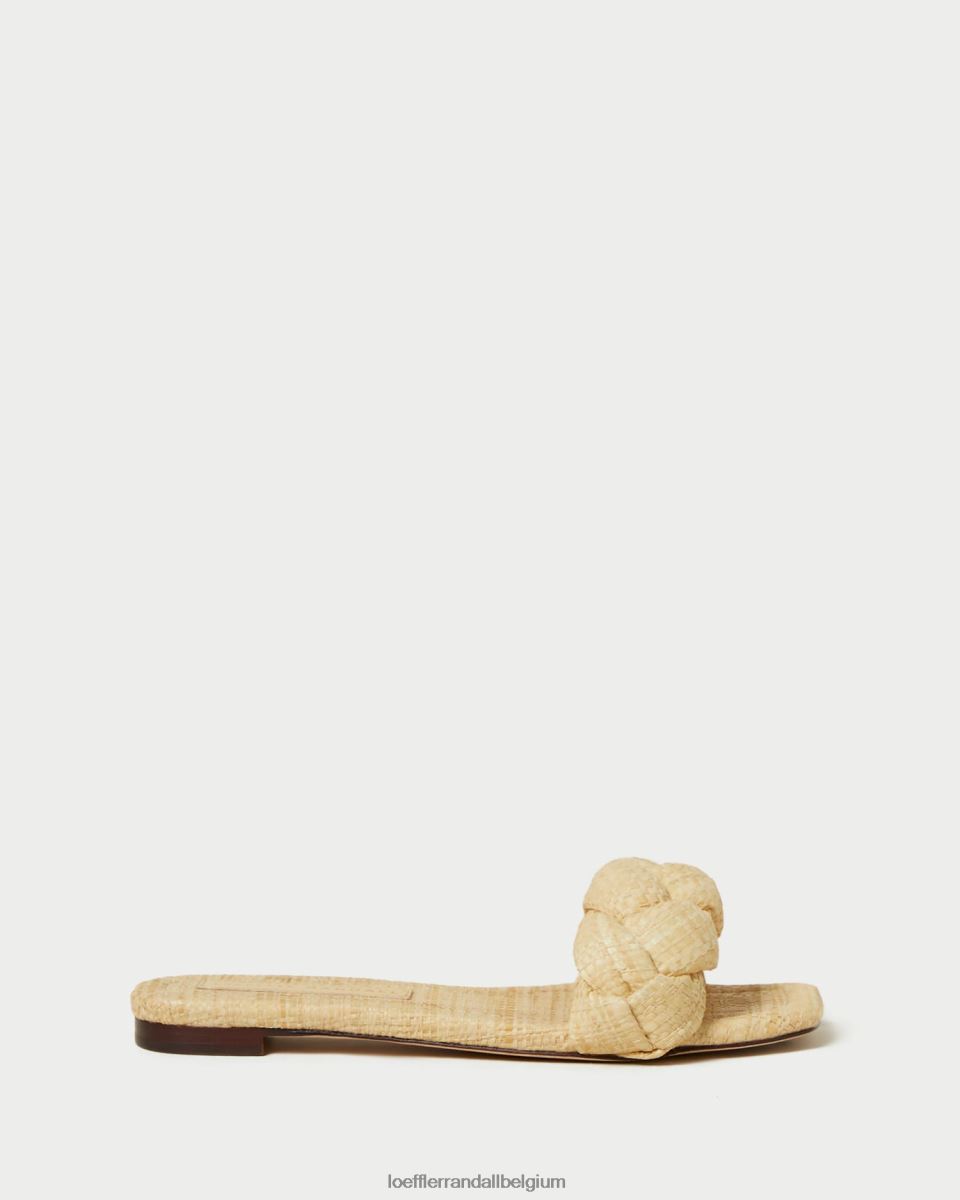 chaussures Loeffler Randall sandale tressée joanna naturel femmes 04V42L109