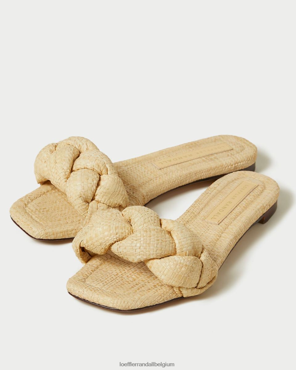 chaussures Loeffler Randall sandale tressée joanna naturel femmes 04V42L109
