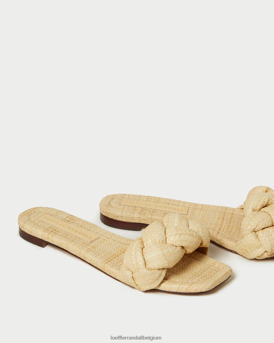 chaussures Loeffler Randall sandale tressée joanna naturel femmes 04V42L109