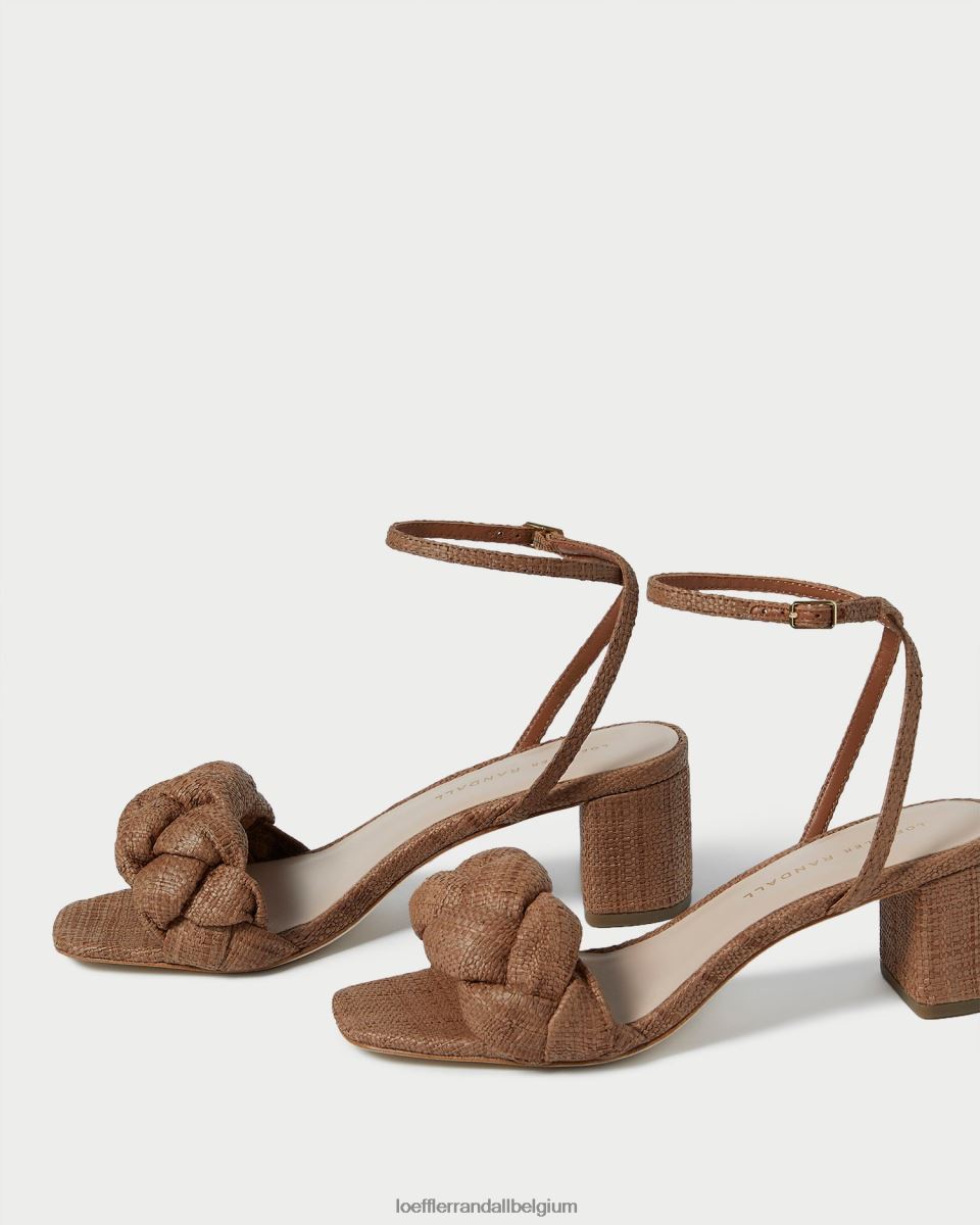 chaussures Loeffler Randall avril talon bas brun femmes 04V42L61