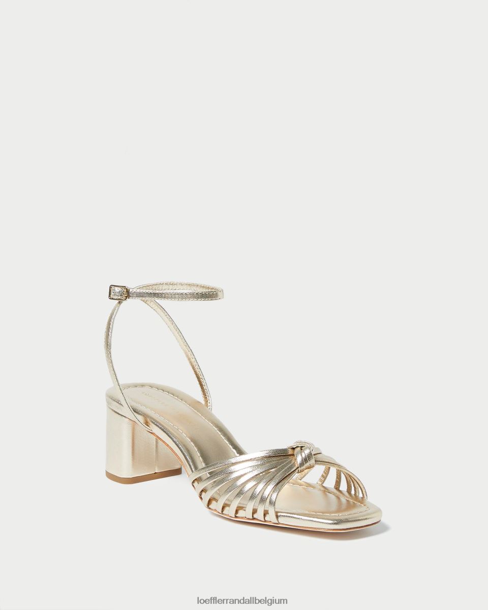 chaussures Loeffler Randall nœud olivia mi-talon Champagne femmes 04V42L51
