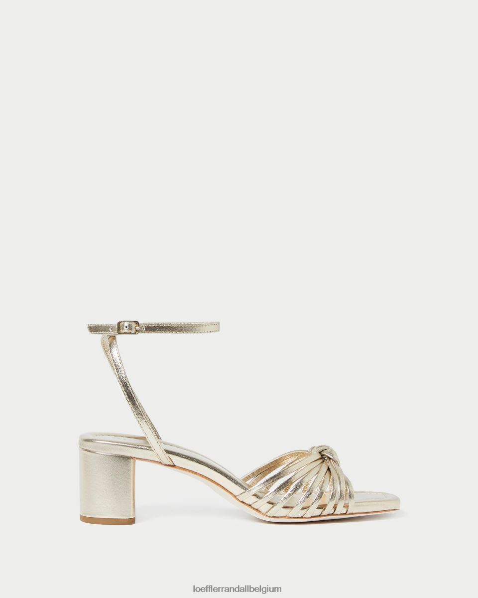 chaussures Loeffler Randall nœud olivia mi-talon Champagne femmes 04V42L51