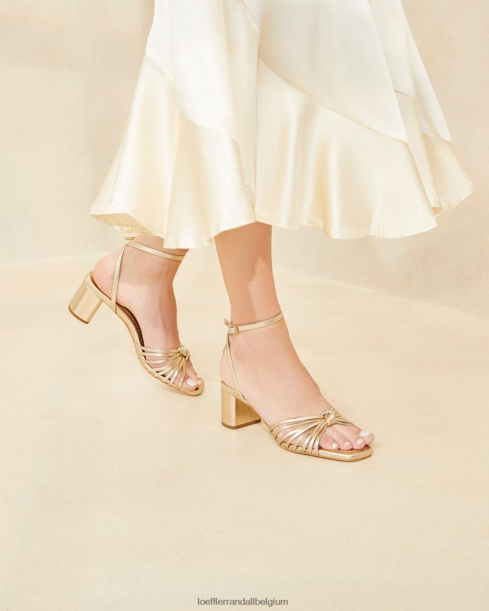 chaussures Loeffler Randall nœud olivia mi-talon Champagne femmes 04V42L51