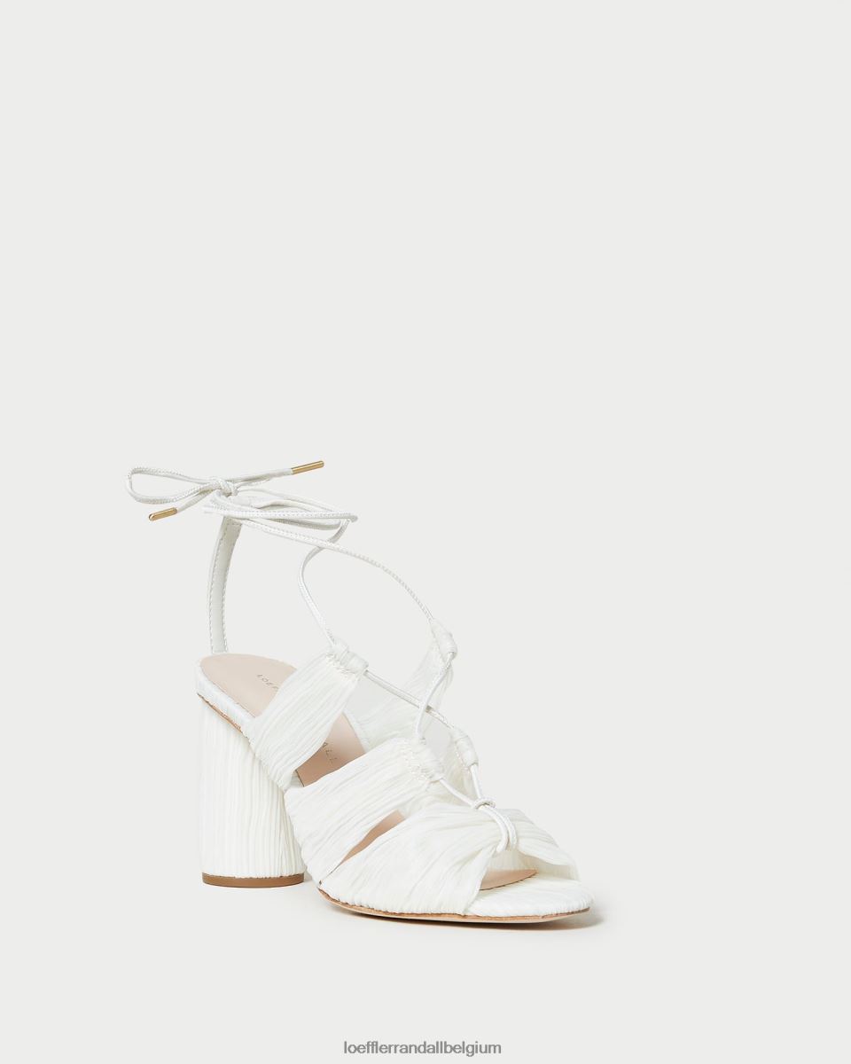 chaussures Loeffler Randall sandale plissée à lacets teresa perle femmes 04V42L83