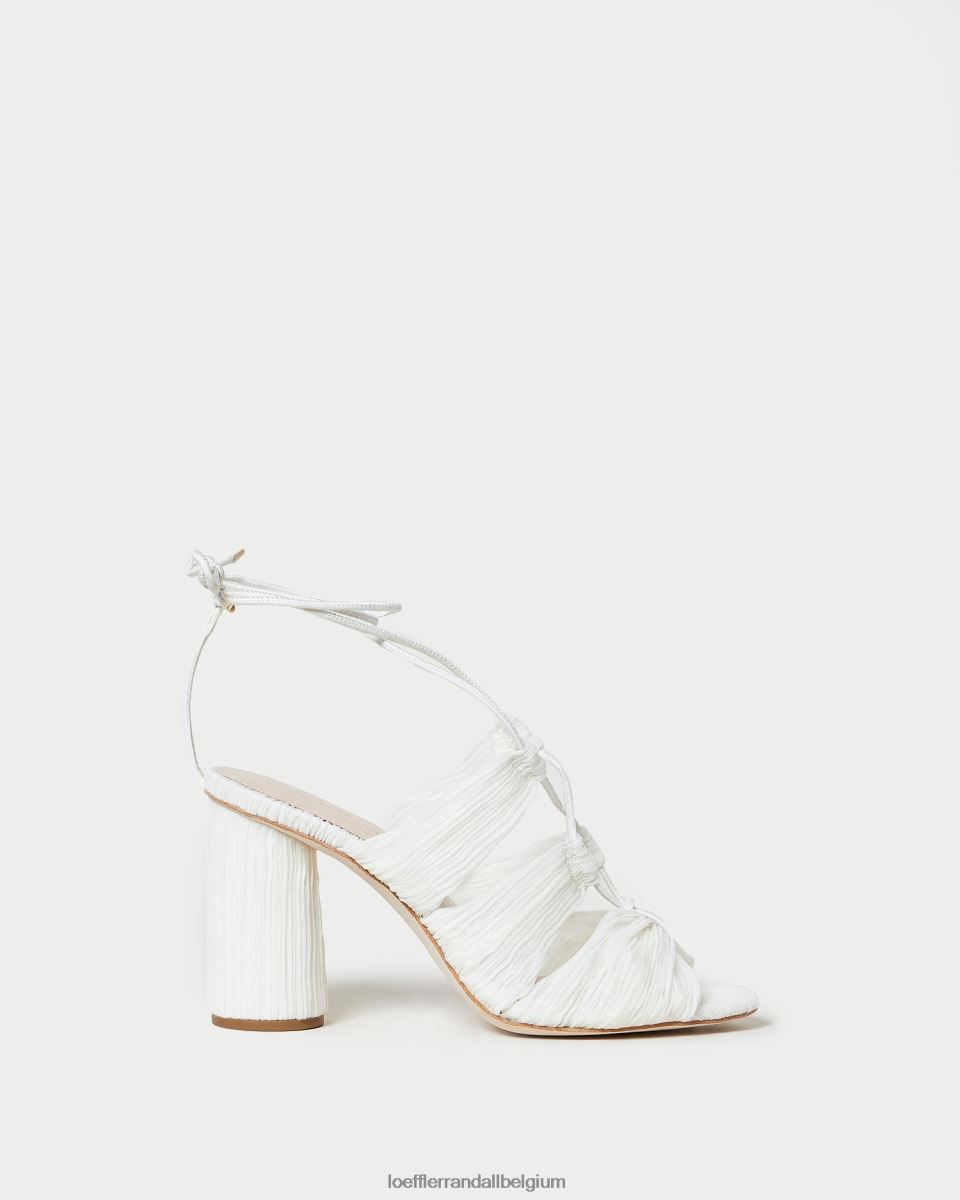 chaussures Loeffler Randall sandale plissée à lacets teresa perle femmes 04V42L83