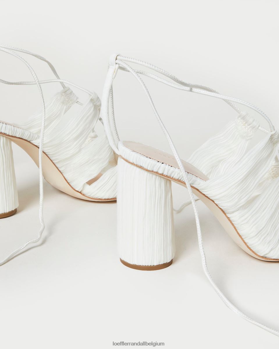 chaussures Loeffler Randall sandale plissée à lacets teresa perle femmes 04V42L83
