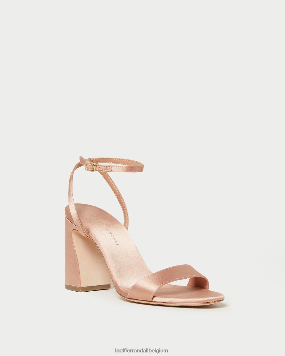 chaussures Loeffler Randall sandale à talon courbé malia rougir femmes 04V42L59