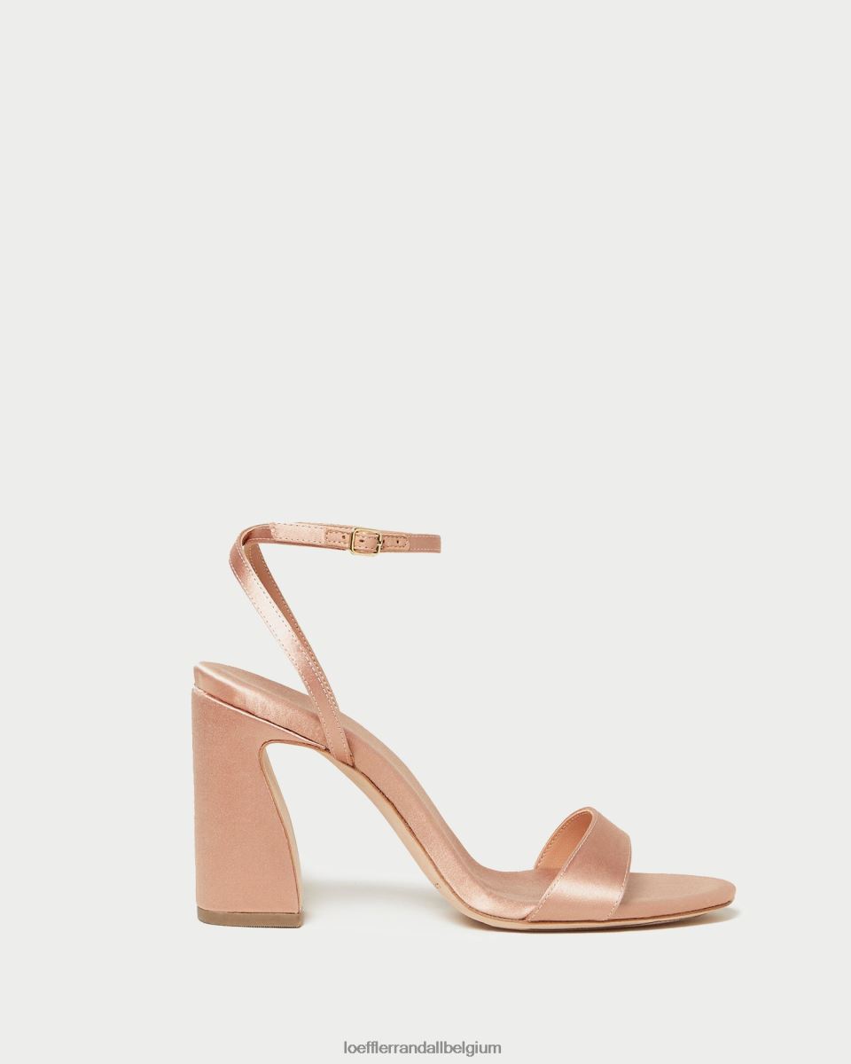 chaussures Loeffler Randall sandale à talon courbé malia rougir femmes 04V42L59