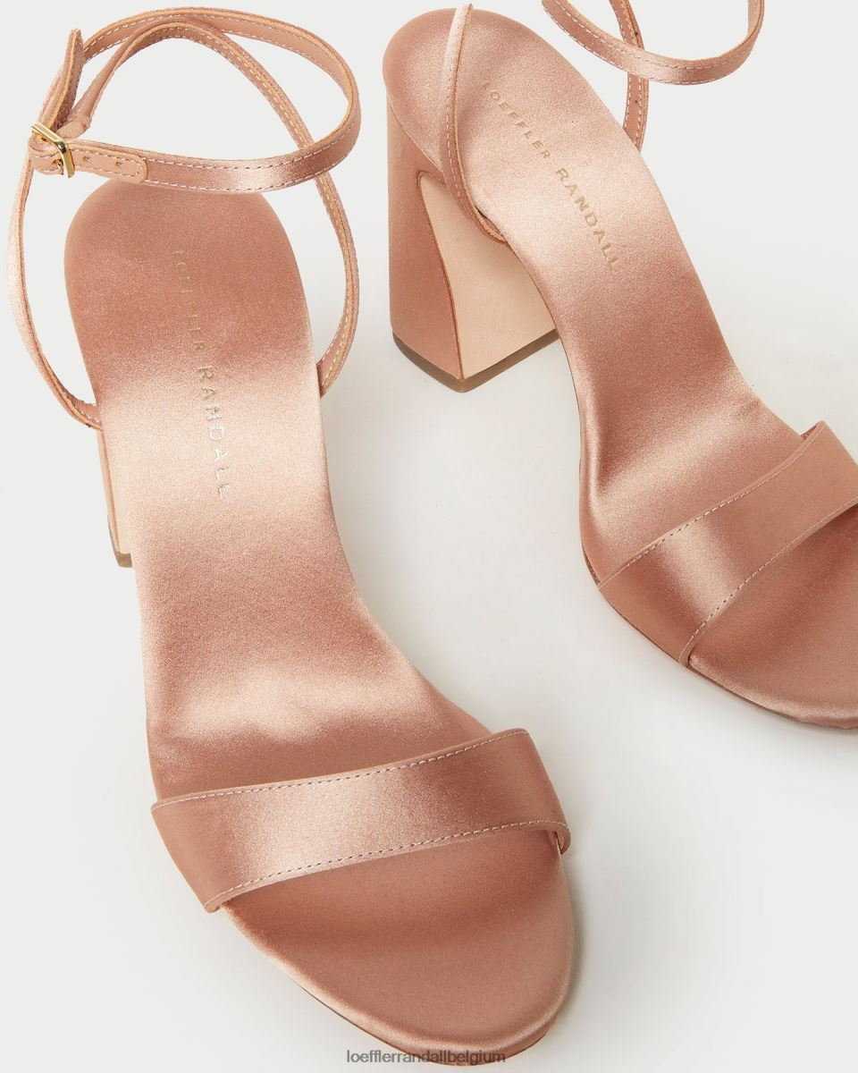 chaussures Loeffler Randall sandale à talon courbé malia rougir femmes 04V42L59