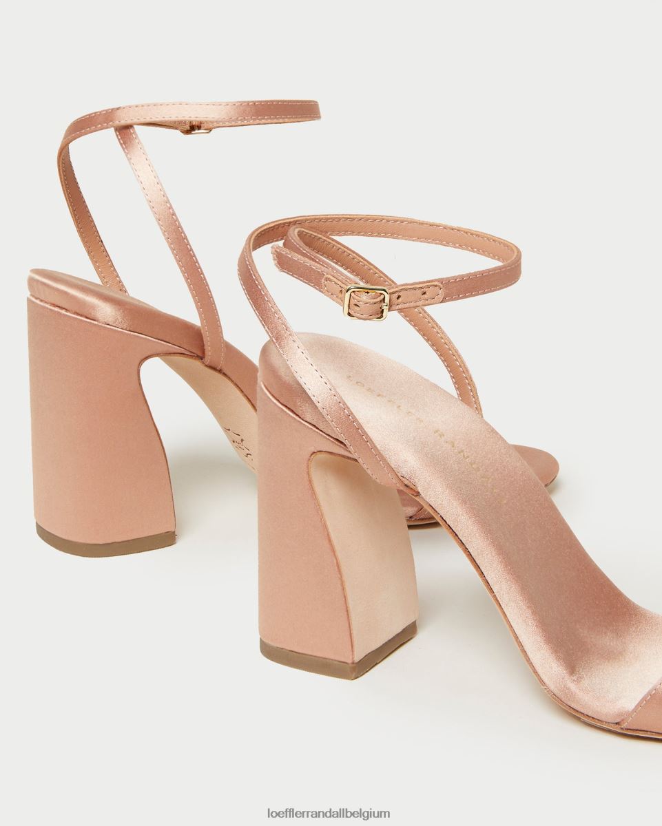 chaussures Loeffler Randall sandale à talon courbé malia rougir femmes 04V42L59