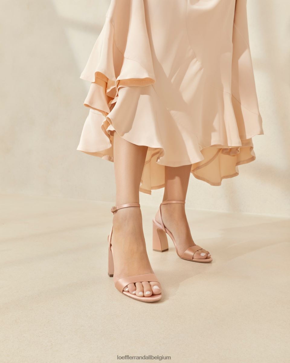 chaussures Loeffler Randall sandale à talon courbé malia rougir femmes 04V42L59
