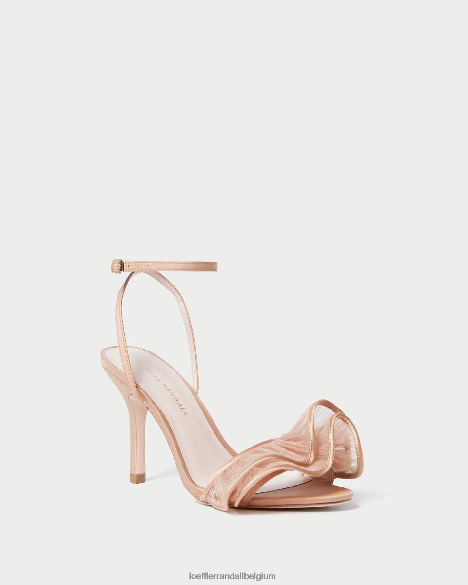 chaussures Loeffler Randall sandale à talon et volants Estella beauté femmes 04V42L91