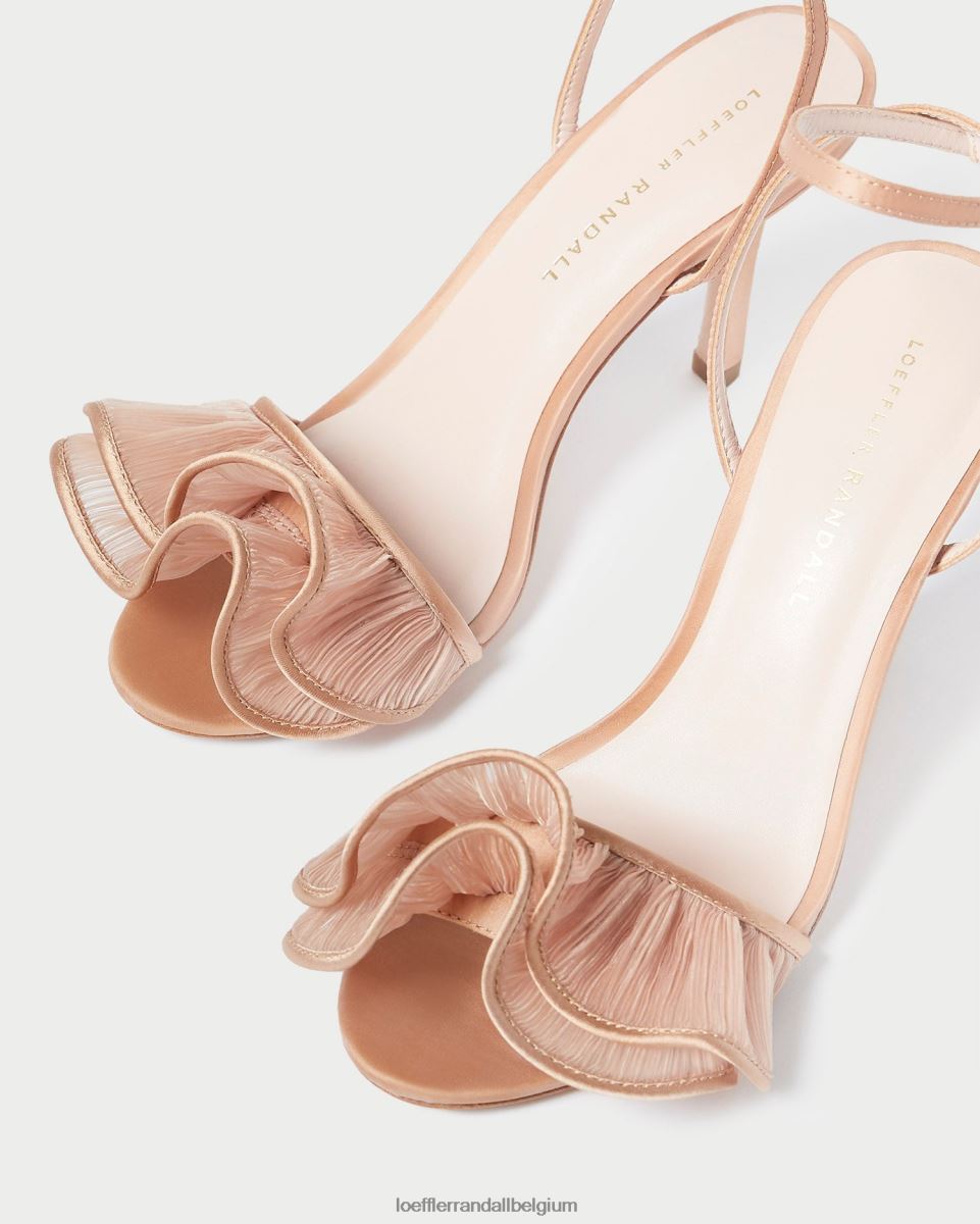 chaussures Loeffler Randall sandale à talon et volants Estella beauté femmes 04V42L91