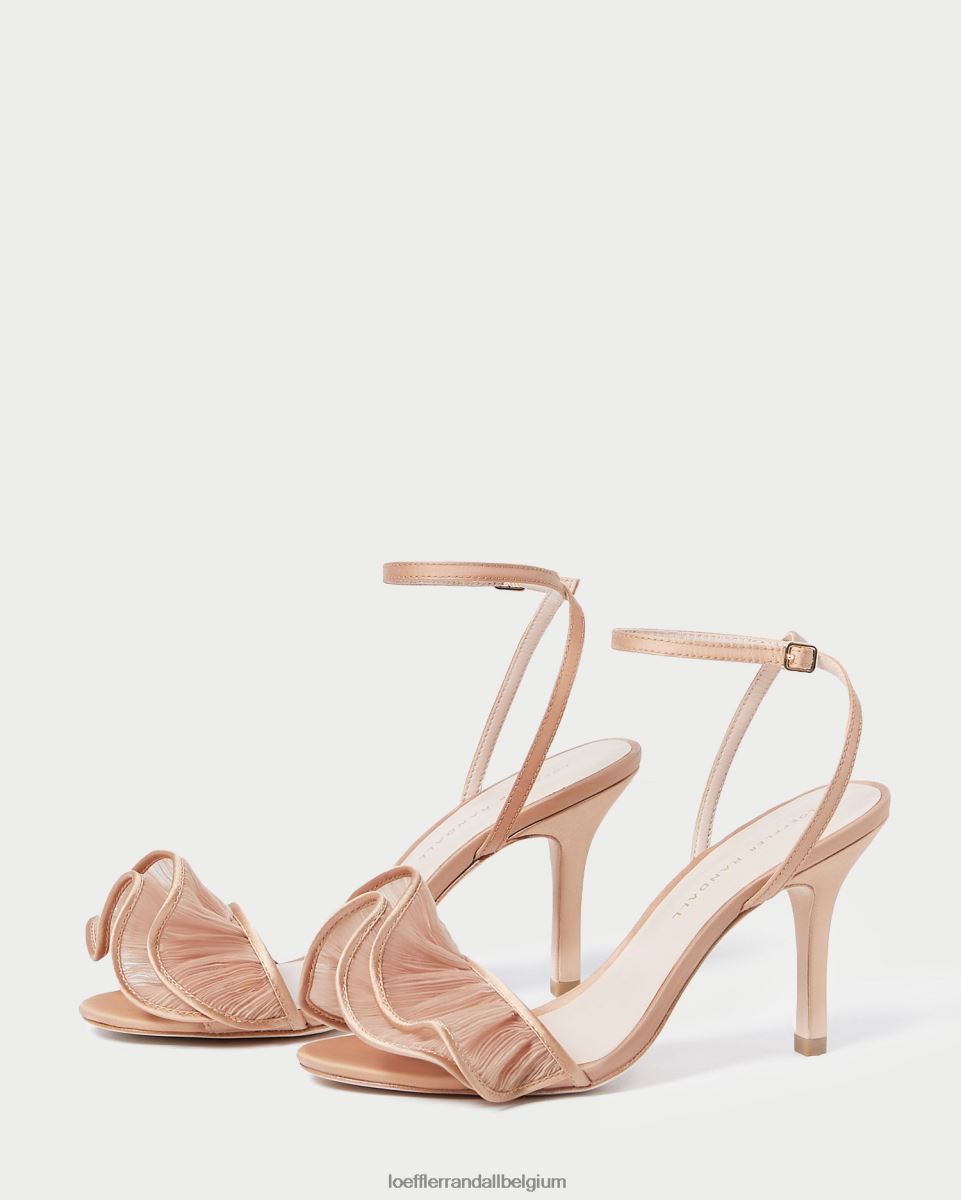 chaussures Loeffler Randall sandale à talon et volants Estella beauté femmes 04V42L91