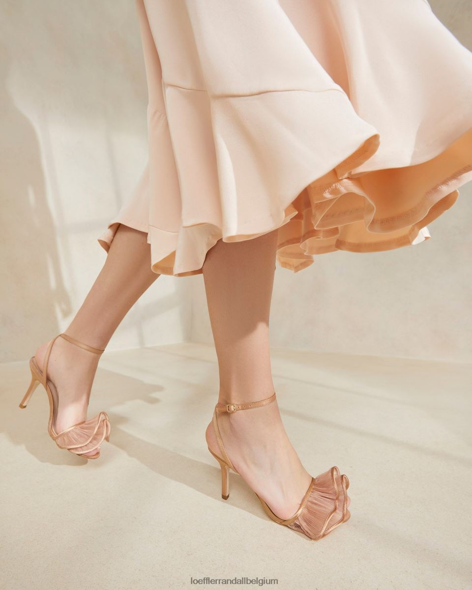 chaussures Loeffler Randall sandale à talon et volants Estella beauté femmes 04V42L91
