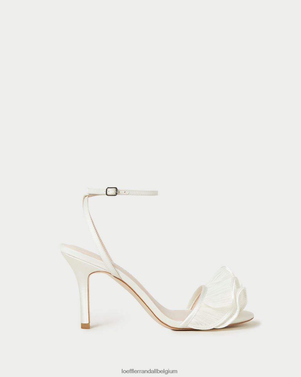 chaussures Loeffler Randall sandale à talon et volants Estella perle femmes 04V42L42