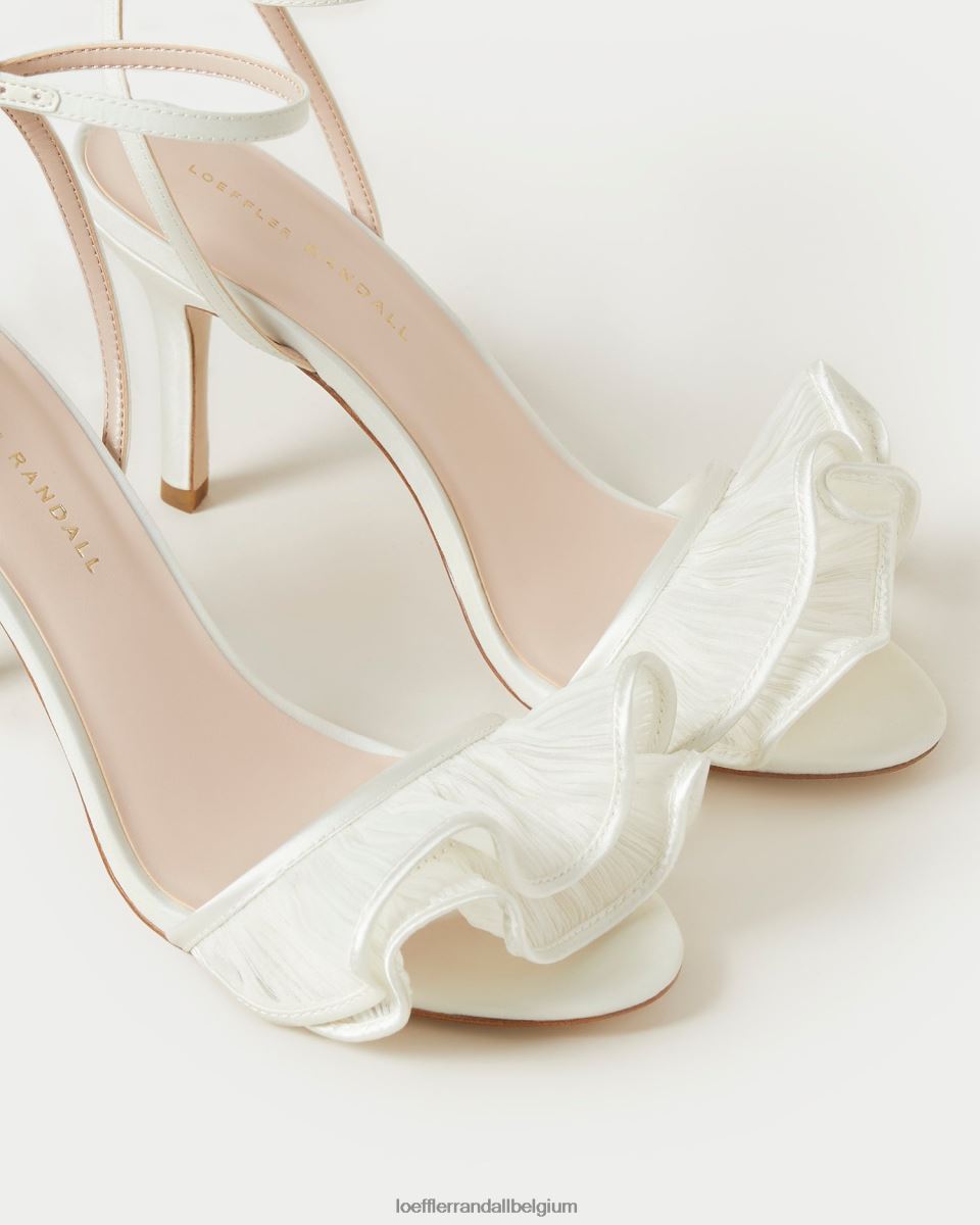 chaussures Loeffler Randall sandale à talon et volants Estella perle femmes 04V42L42