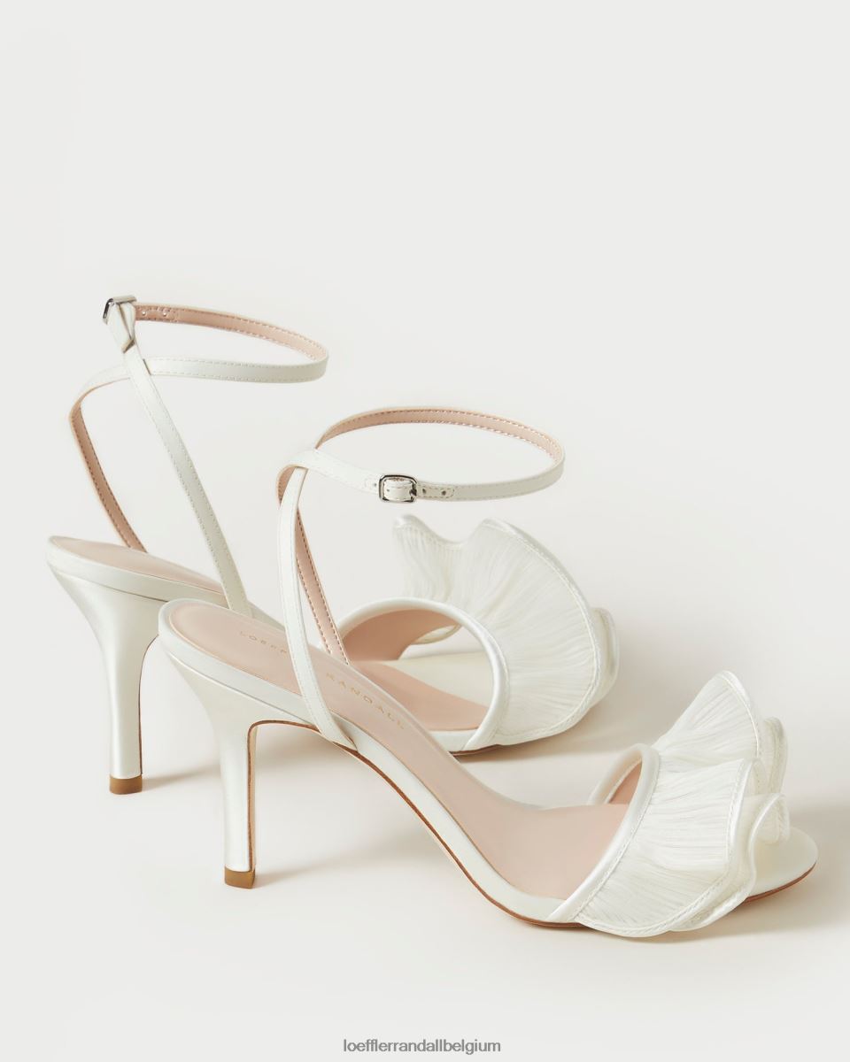 chaussures Loeffler Randall sandale à talon et volants Estella perle femmes 04V42L42
