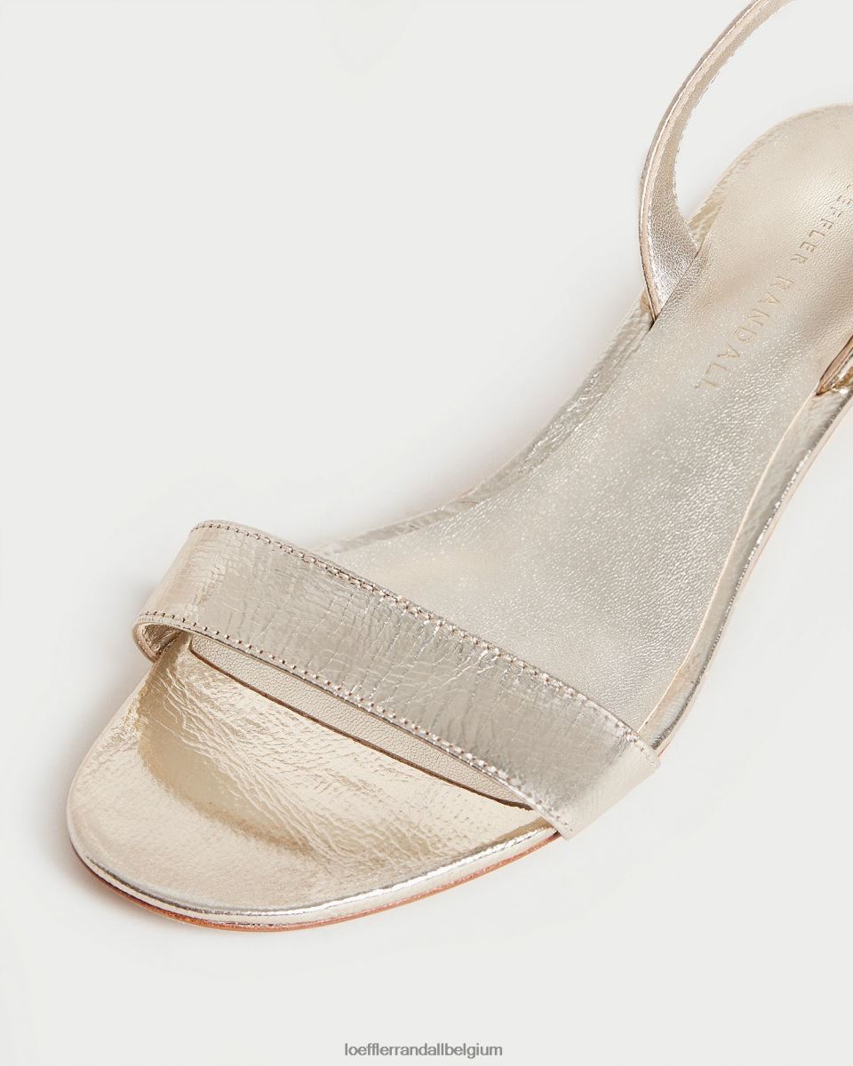 chaussures Loeffler Randall sandale à talon mi-haut jackie Champagne femmes 04V42L12