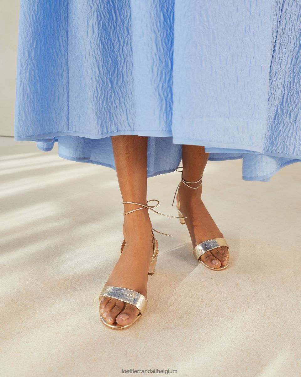 chaussures Loeffler Randall sandale à talon mi-haut jackie Champagne femmes 04V42L12