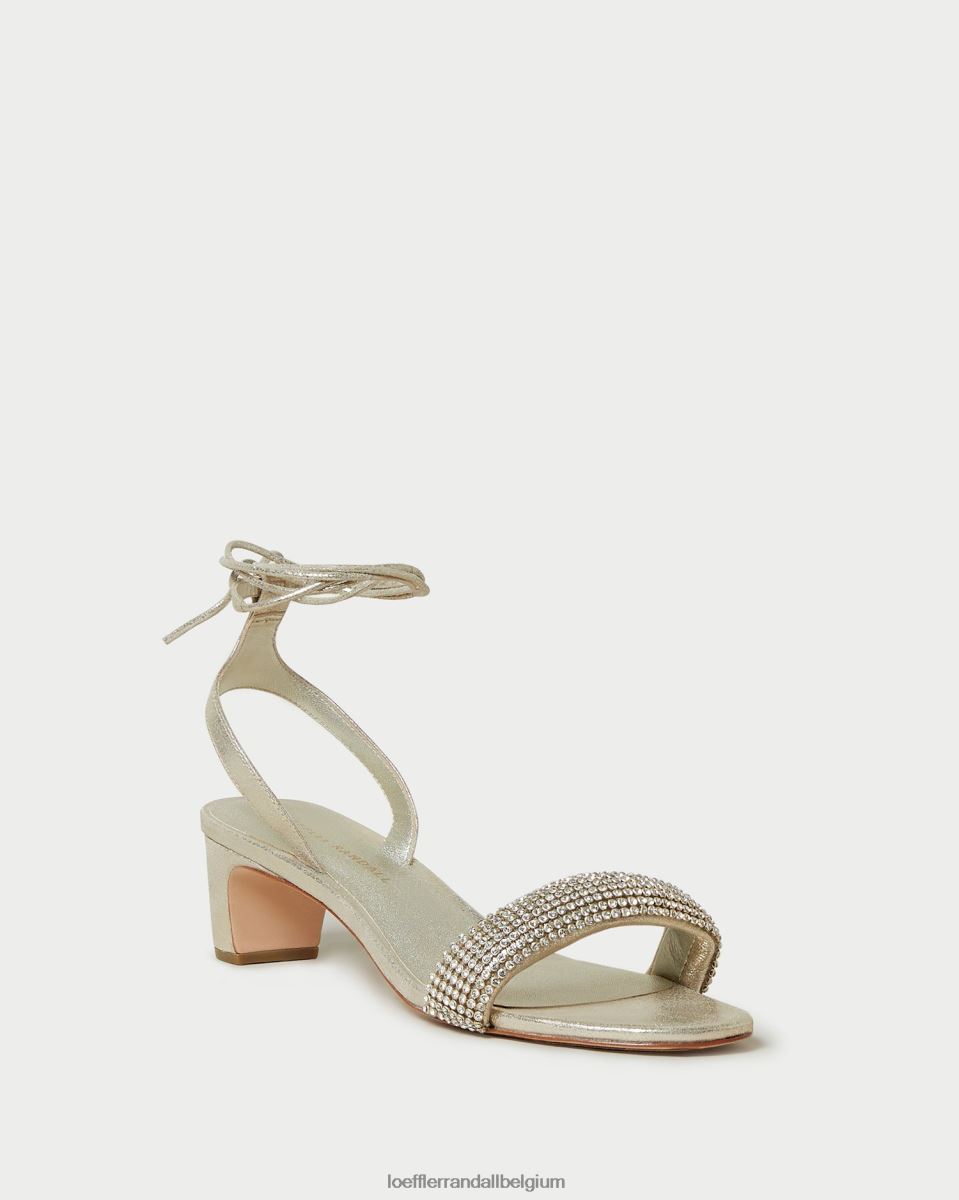 chaussures Loeffler Randall sandale à talon mi-haut jackie cappuccino femmes 04V42L70