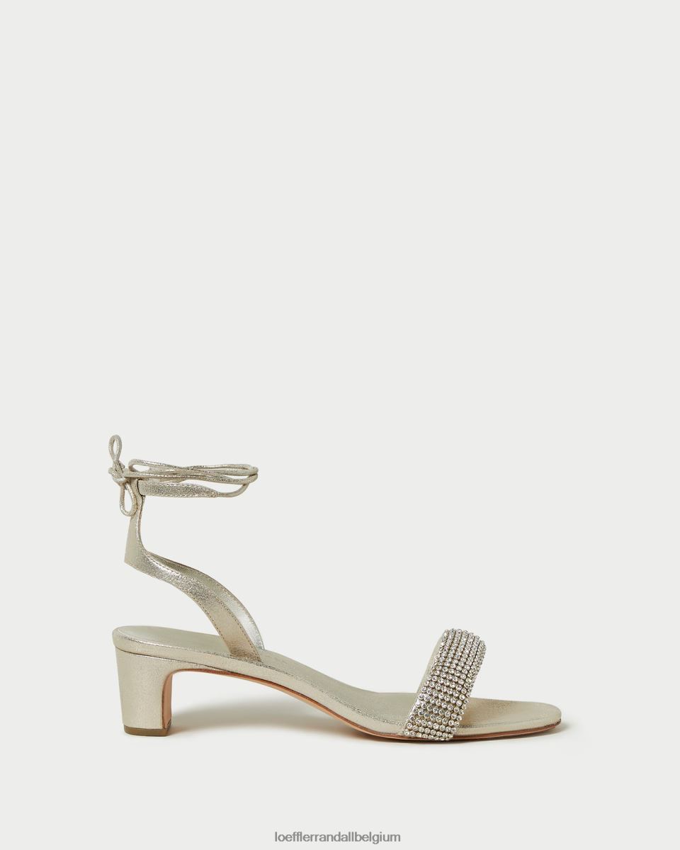 chaussures Loeffler Randall sandale à talon mi-haut jackie cappuccino femmes 04V42L70