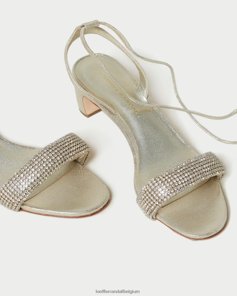 chaussures Loeffler Randall sandale à talon mi-haut jackie cappuccino femmes 04V42L70