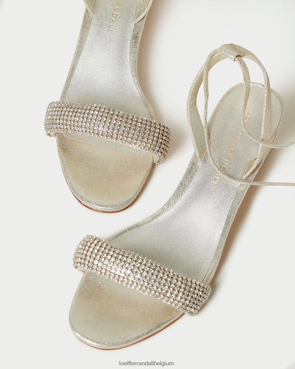 chaussures Loeffler Randall sandale à talon mi-haut jackie cappuccino femmes 04V42L70