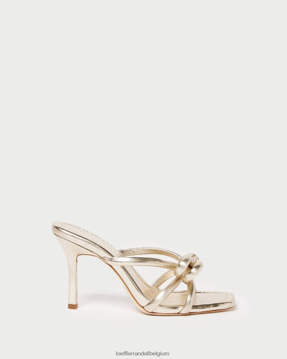 chaussures Loeffler Randall talon à nœud margi Champagne femmes 04V42L31