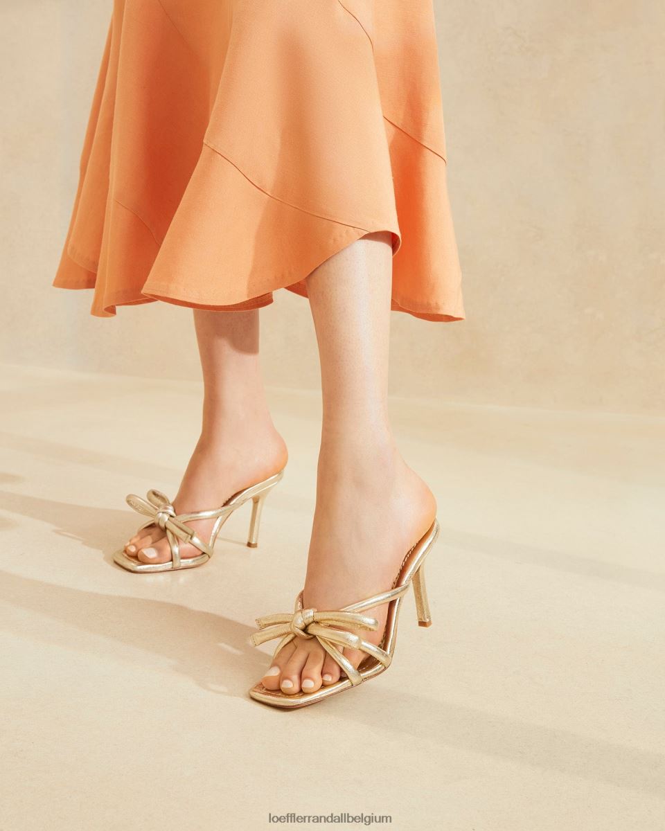 chaussures Loeffler Randall talon à nœud margi Champagne femmes 04V42L31