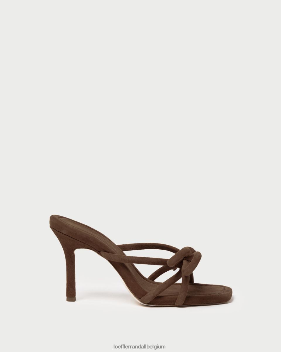 chaussures Loeffler Randall talon à nœud margi cacao femmes 04V42L46