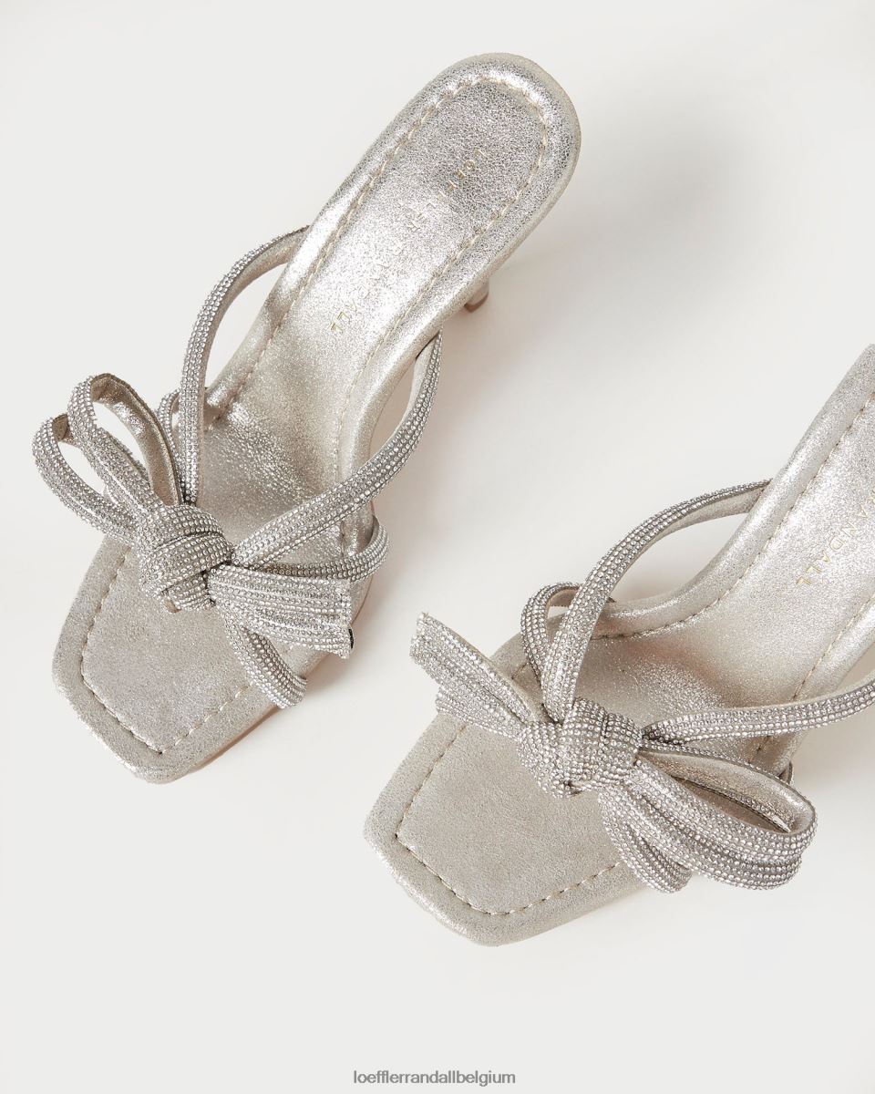 chaussures Loeffler Randall talon à nœud margi cappuccino femmes 04V42L28