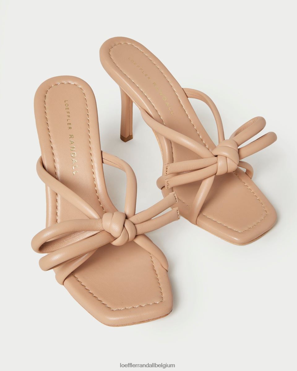 chaussures Loeffler Randall talon à nœud margi dune femmes 04V42L38