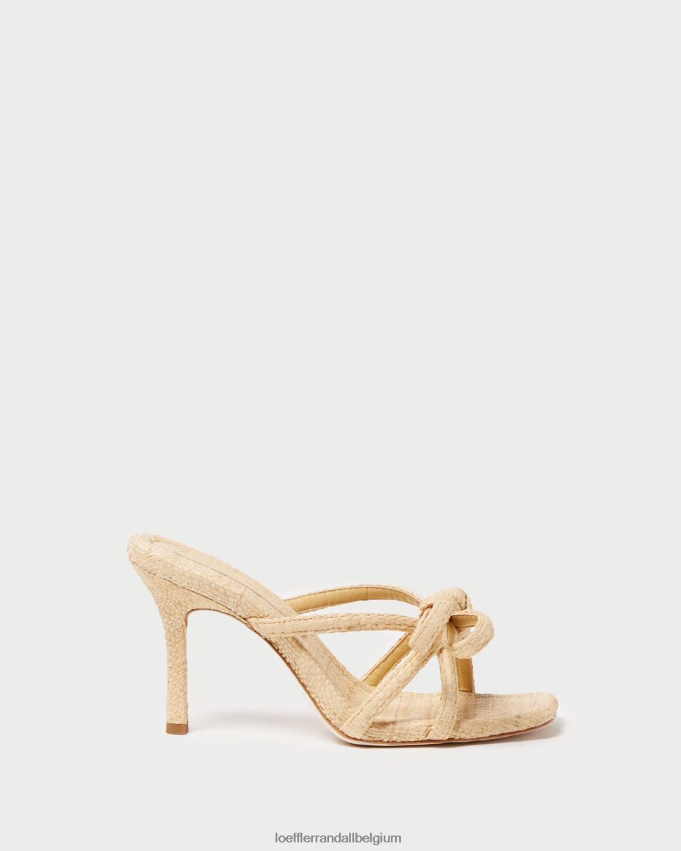 chaussures Loeffler Randall talon à nœud margi naturel femmes 04V42L35