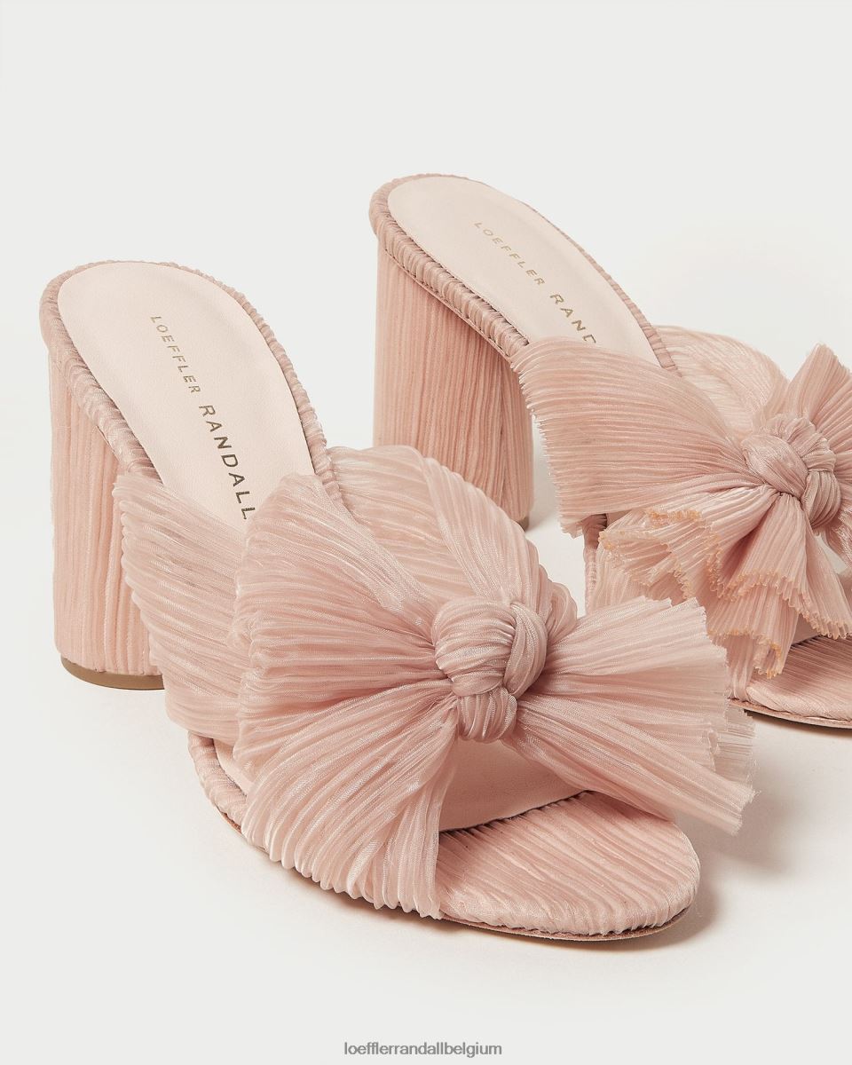 chaussures Loeffler Randall talon à nœud plissé beauté femmes 04V42L20