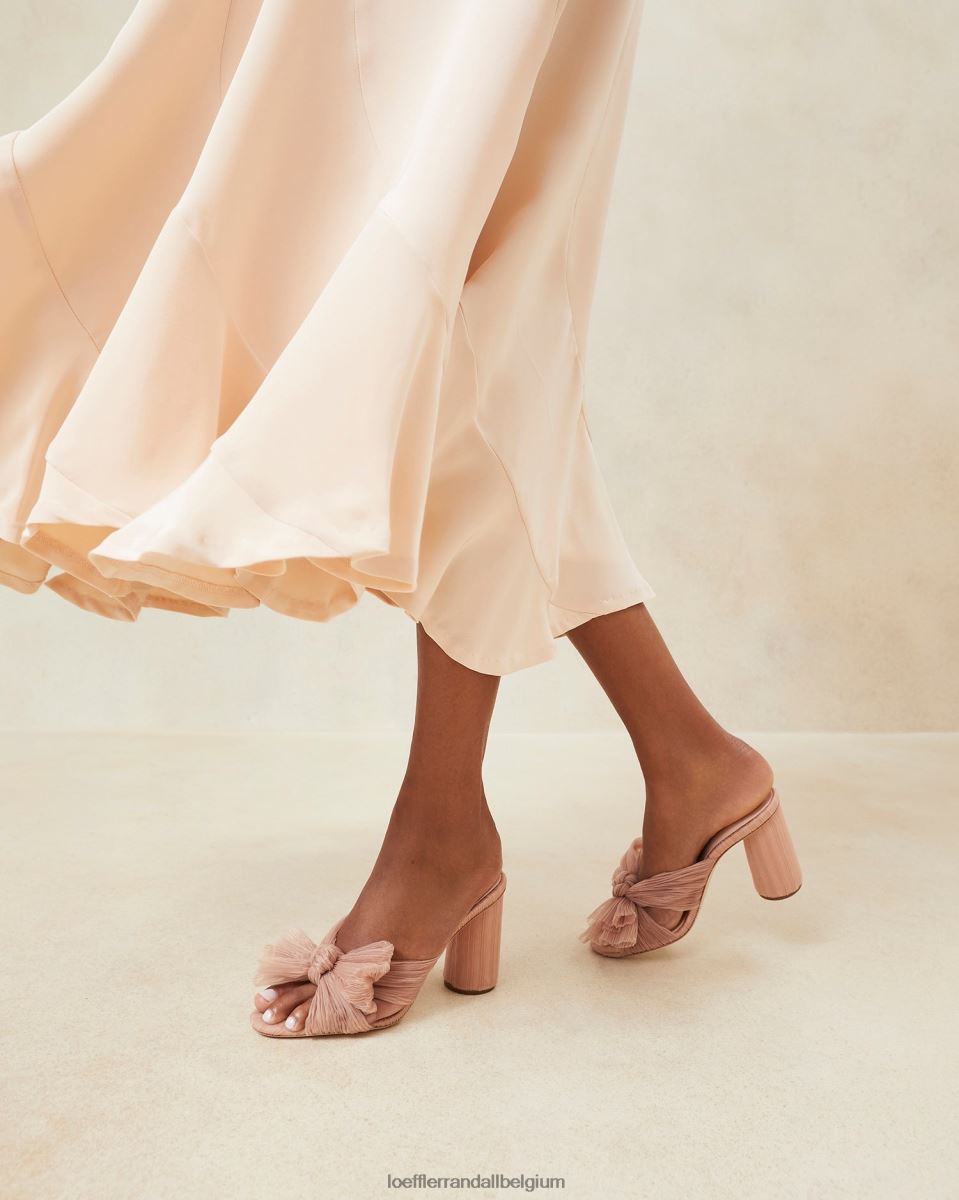 chaussures Loeffler Randall talon à nœud plissé beauté femmes 04V42L20