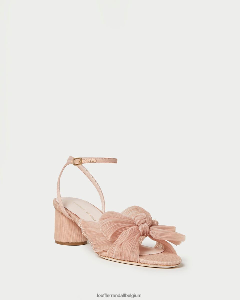 chaussures Loeffler Randall talon à nœud plissé dahlia beauté femmes 04V42L30