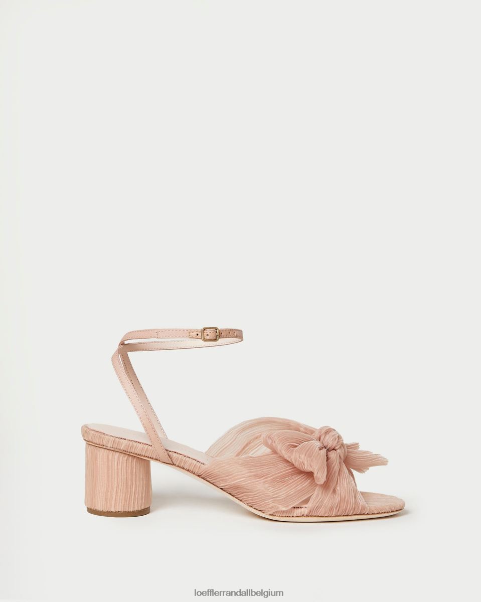 chaussures Loeffler Randall talon à nœud plissé dahlia beauté femmes 04V42L30
