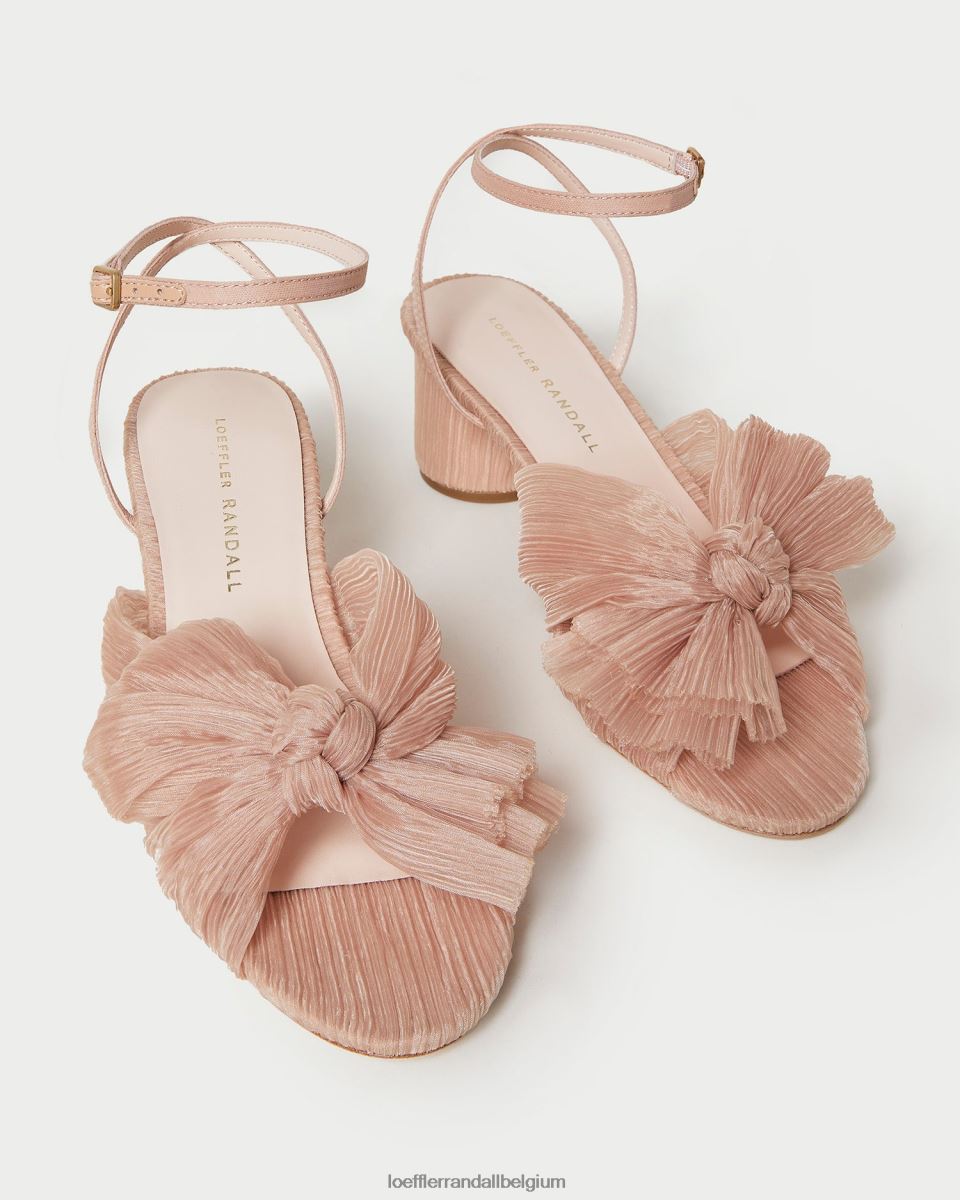 chaussures Loeffler Randall talon à nœud plissé dahlia beauté femmes 04V42L30
