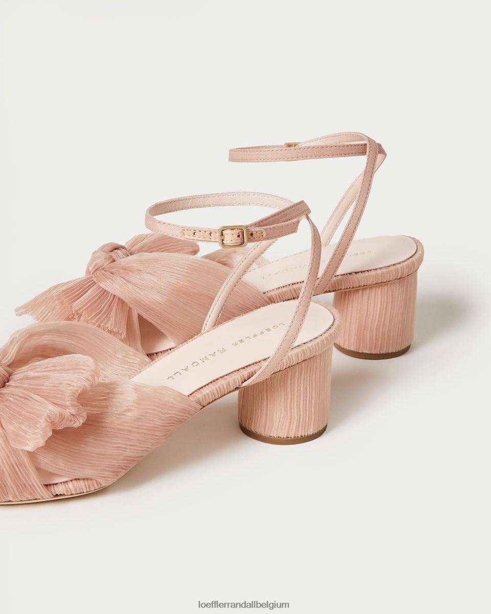 chaussures Loeffler Randall talon à nœud plissé dahlia beauté femmes 04V42L30