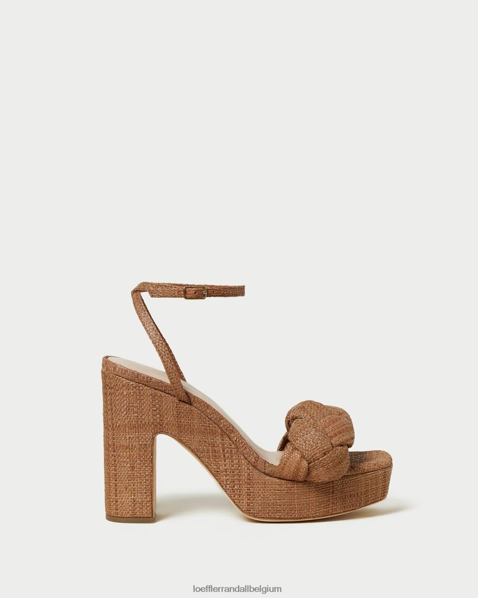 chaussures Loeffler Randall talon plateforme fae brun femmes 04V42L56