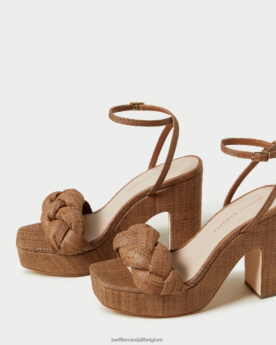 chaussures Loeffler Randall talon plateforme fae brun femmes 04V42L56