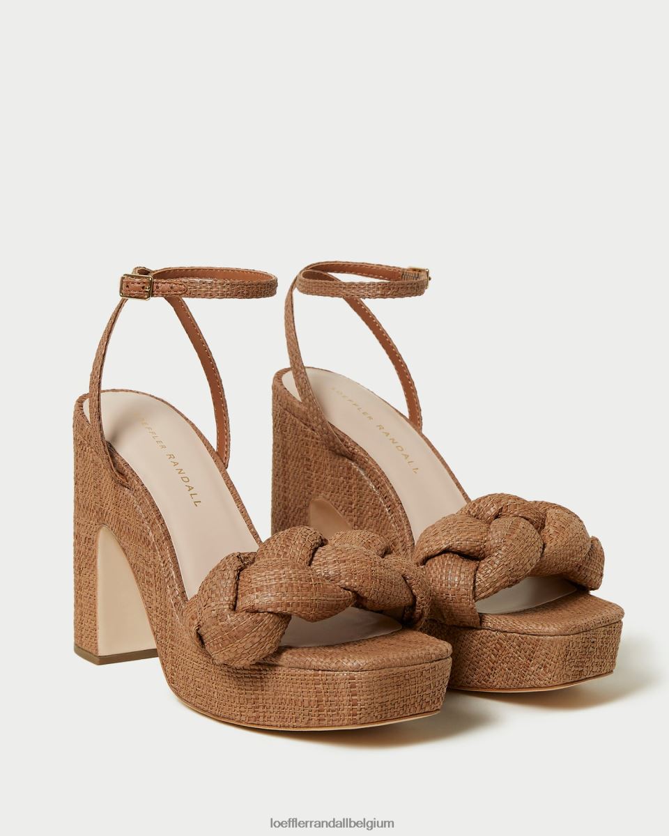 chaussures Loeffler Randall talon plateforme fae brun femmes 04V42L56