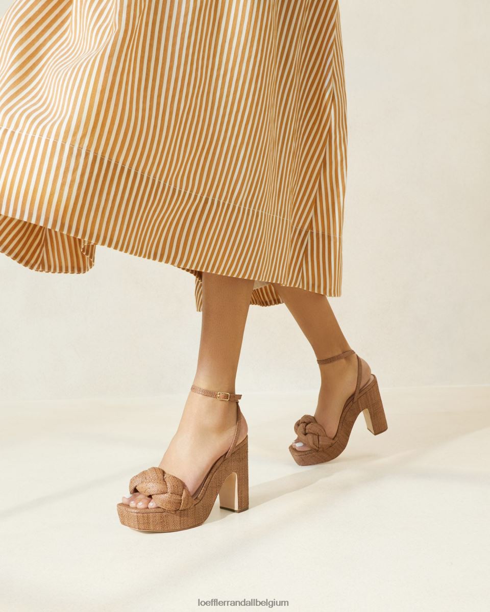 chaussures Loeffler Randall talon plateforme fae brun femmes 04V42L56